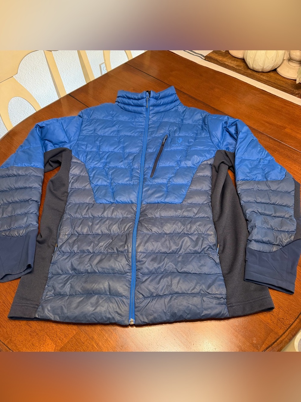 Black Yak Nelore Jacket Men’s Size XL Blue Goose Down Puffer Coat Full Zip